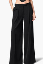 PANTS WIDE LEG HIGH WAIST GAB ECO WOOL SOLID