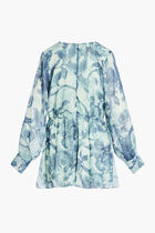 Long Sleeve Candis Romper Crinkle Chiffon