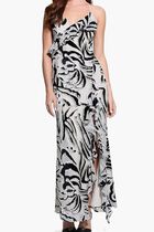 Zebra Print Lydie Maxi Dress