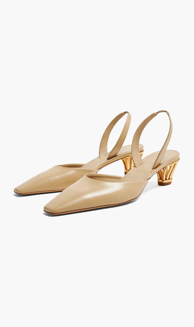 Cage Heel Slingback Sandals