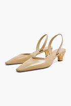 Cage Heel Slingback Sandals