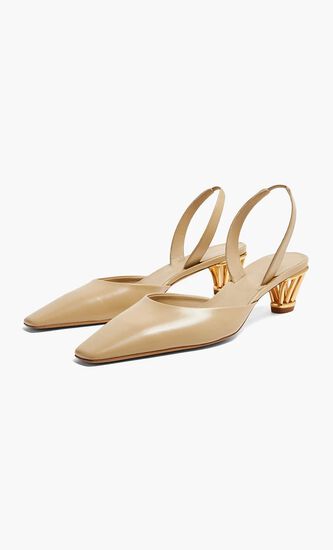 Cage Heel Slingback Sandals