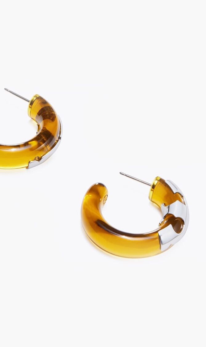 Resin Hoop Earrings