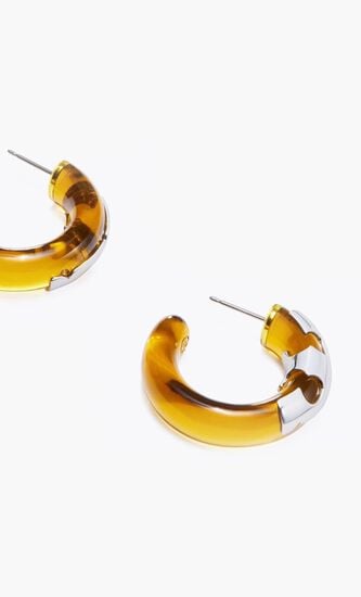 Resin Hoop Earrings