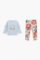 Floral Top and Leggings Set
