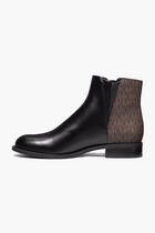 Britt Signature Logo Trim Ankle Boots