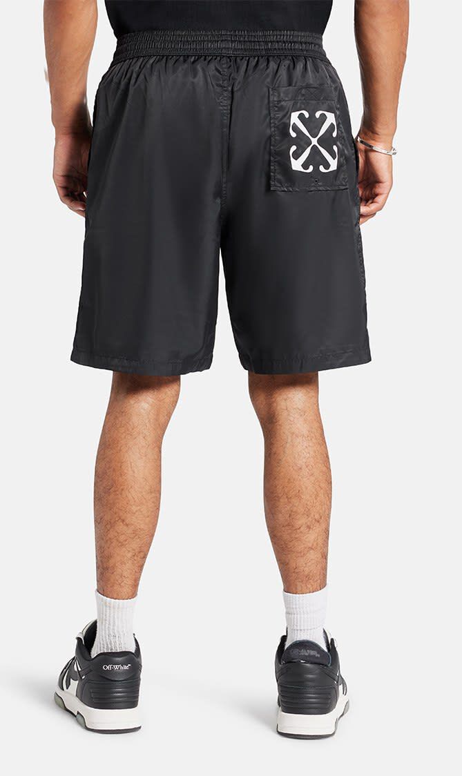 ARR SURFER SWIMSHORTS BLACK WHITE
