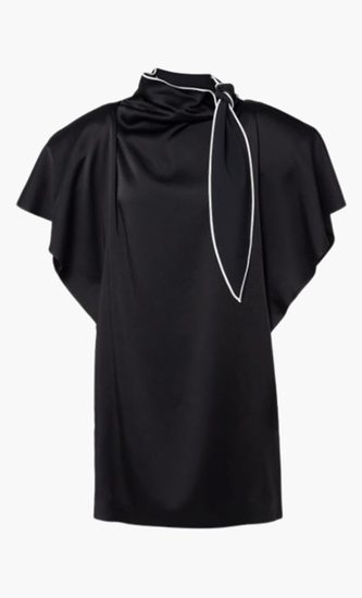 Sleeveless Blouse with Bow