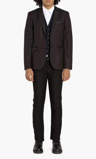 Woven Wool Suit Jacket
