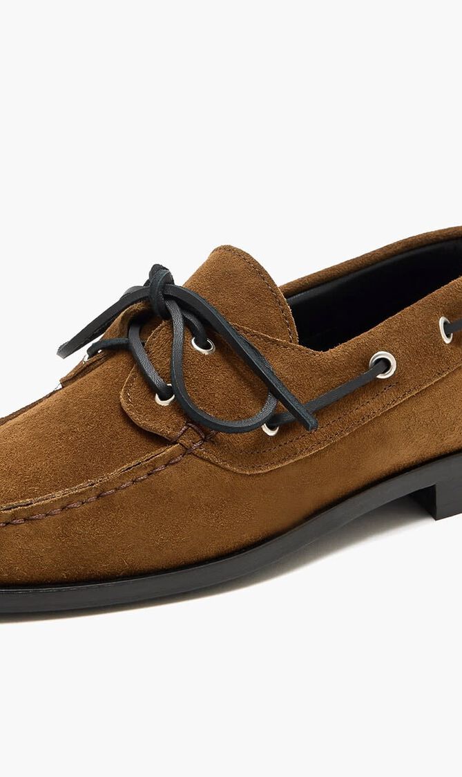HARRIS COW SUEDE LEATHER TOBACCO