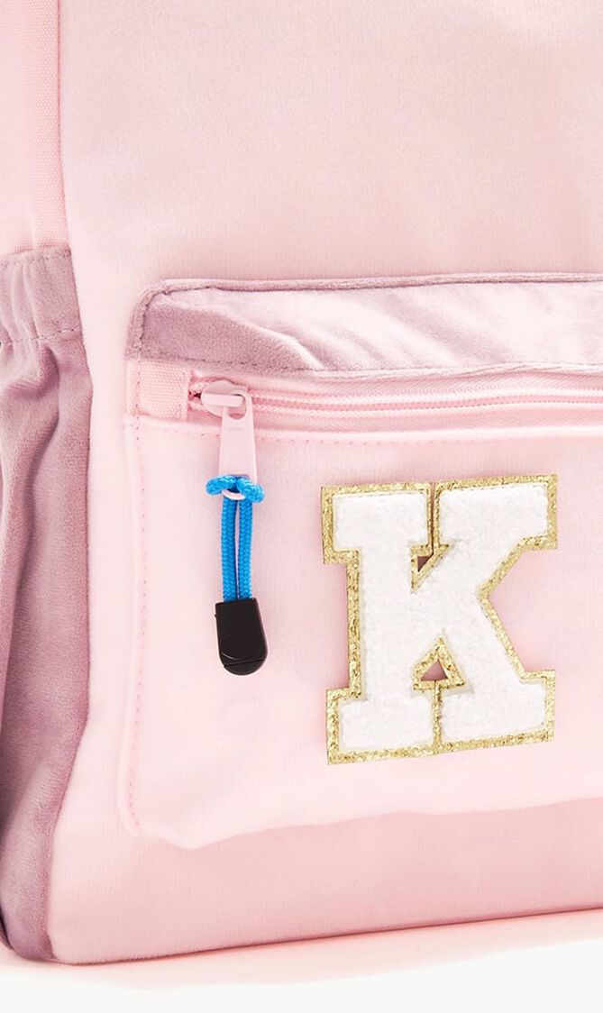 Chenille Sparkle Letter 'K' patch