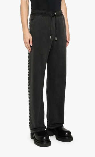 EYELET SWEATPANT BLACK NO COLOR