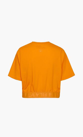 Jacquard Elastic Waist T-Shirt