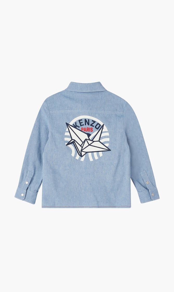 Seigaiha Logo Print Shirt