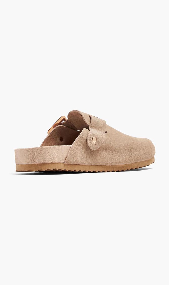 Suede Sabots