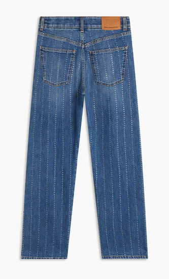 BLUE HOTFIX STRIPES STRAIGHT