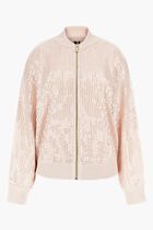 Claudia Sequins Sweater Bomber