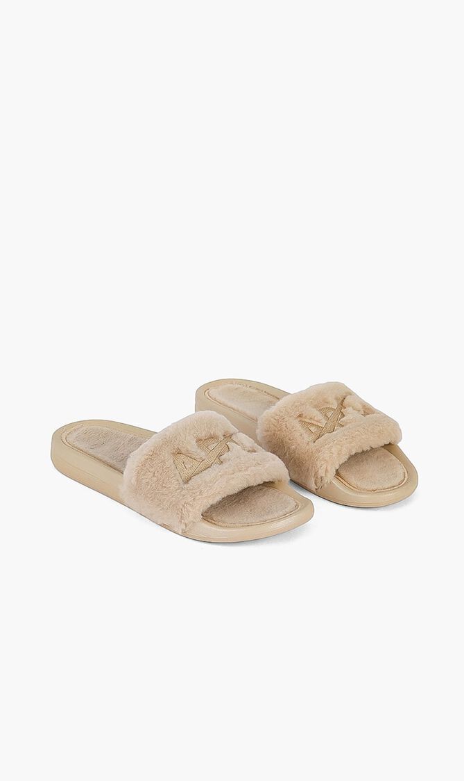 Shearling Slides