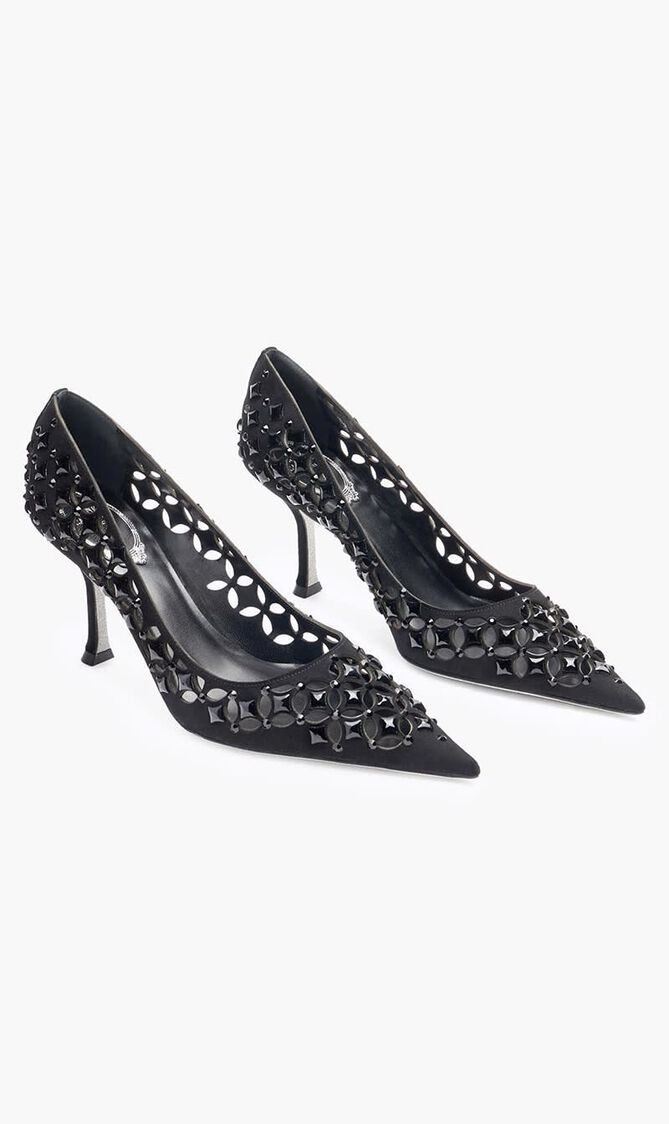 BLACK SUEDEJET STRASS