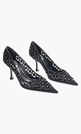 BLACK SUEDEJET STRASS