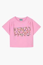 Graphic Logo Print Cropped T-shirt