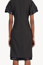 CL3964 WOOL SUITINGLONG DRESS