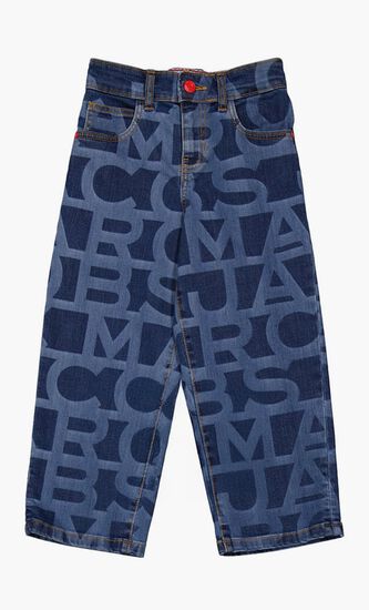 Logo Print Jeans