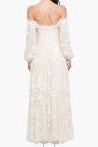 Lunaria Wreath Off Shoulder Gown
