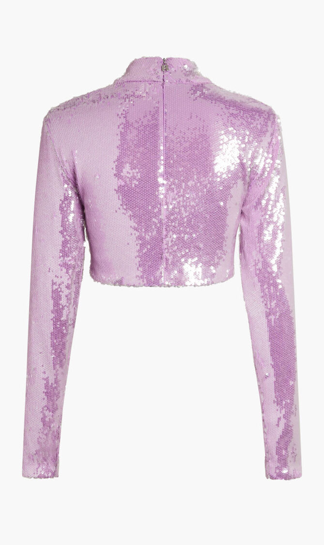 Fibana Sequin Cropped Top