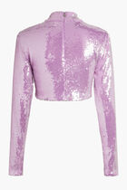 Fibana Sequin Cropped Top