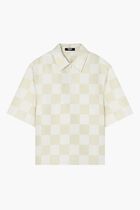 INFORMAL SHIRT DOUBLE DUCHESSE SILK MIXED CONTRAST FABRIC