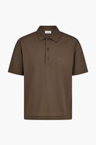 Crepe Voile Polo Shirt