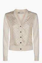 Silk Front Cardigan