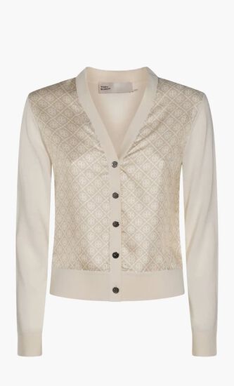 Silk Front Cardigan