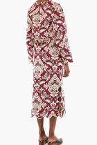 BICOLOR JACQUARD WAVES MIDI SKIRT