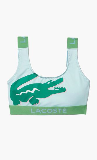 Crocodile Print Bikini Top