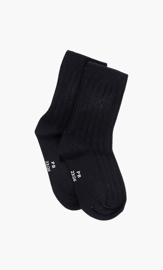 Plain Ribbed Socks