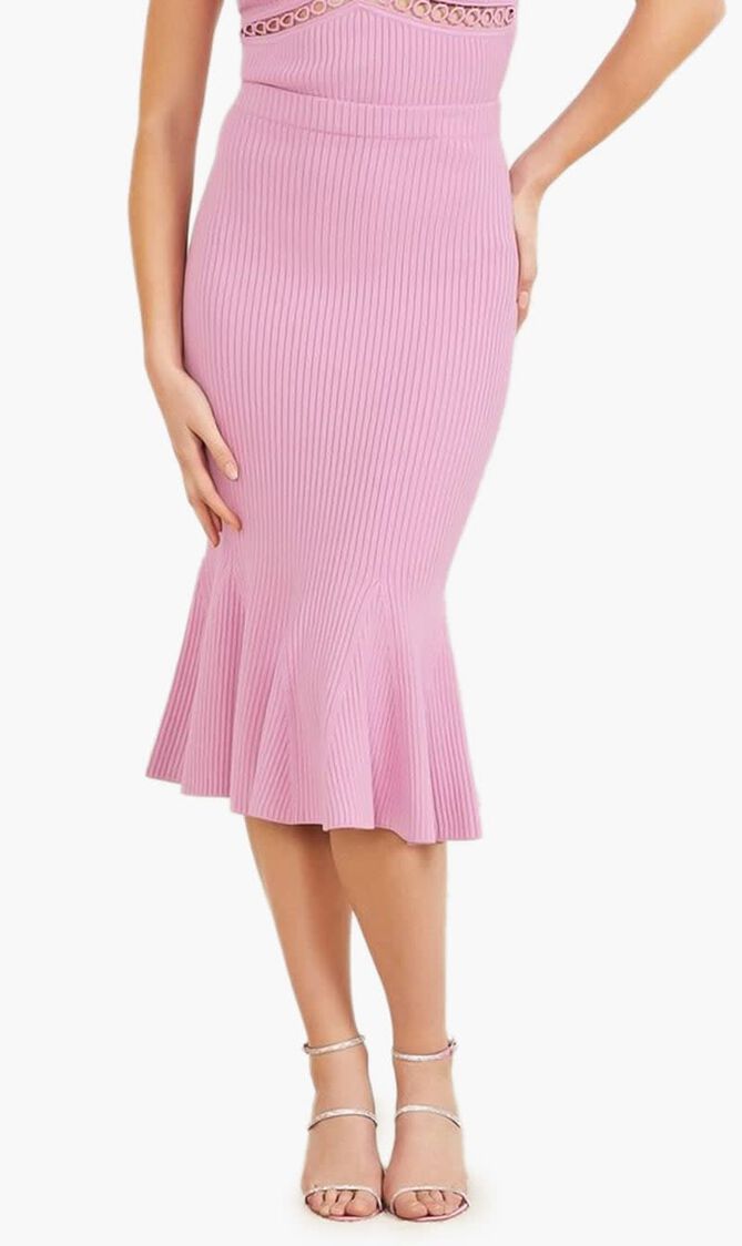 Marciano Low Ruffles Midi Skirt
