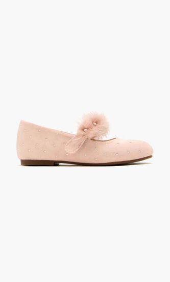 BABYWALKER Crystal-embellished ballerinas