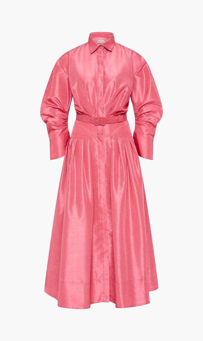 Maple Shirt Midi Dress