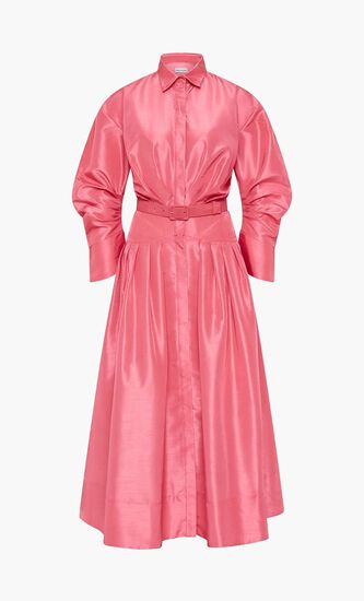 Maple Shirt Midi Dress