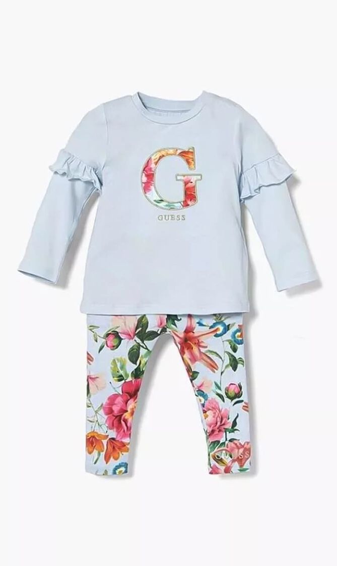 Floral Top and Leggings Set