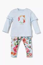 Floral Top and Leggings Set