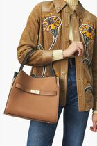 LEE RADZIWILL PEBBLED SMALL DOUBLE BAG