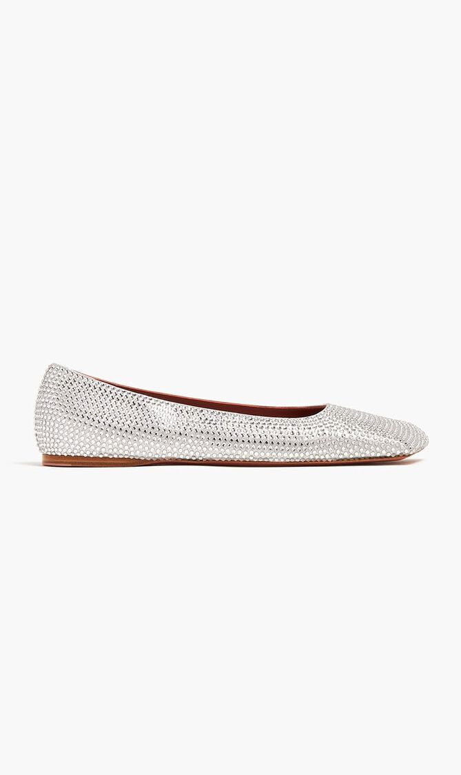 Ane Crystal Flat Suede