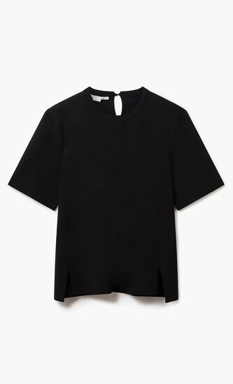 Compact Knit Short-Sleeve T-Shirt