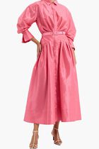 Maple Shirt Midi Dress
