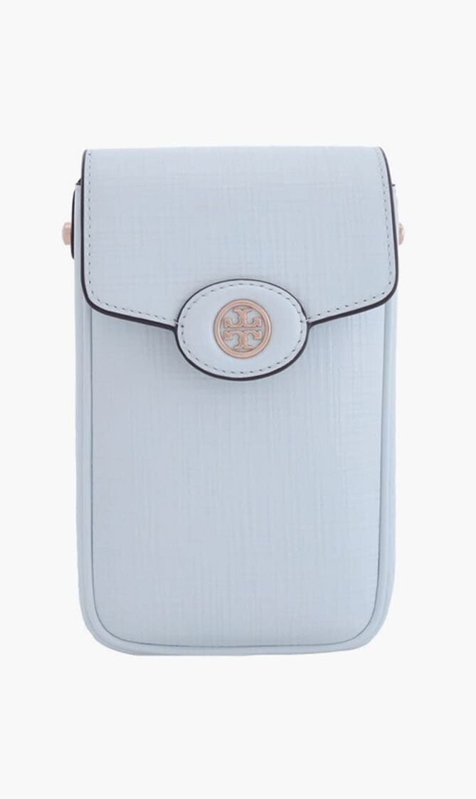 Embossed Leather Robinson Phone Crossbody Bag