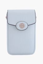 Embossed Leather Robinson Phone Crossbody Bag