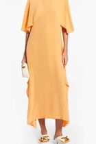 Maxi Dress with Cape Sleeves